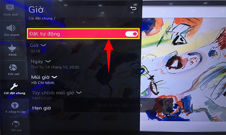 Hẹn giờ cho tivi