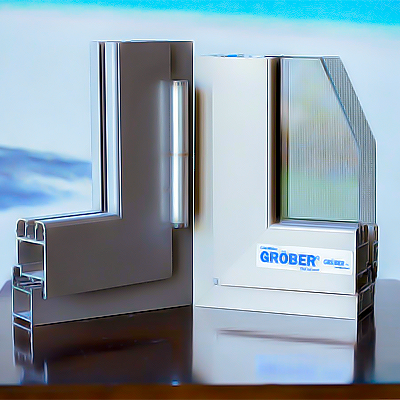 Cửa nhôm Grober -Cửa đi 4 cánh xi mạ Cửa nhôm Grober -Cửa đi 4 cánh xi mạ