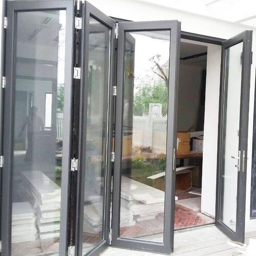 CỬA XẾP TRƯỢT XINGFA NHẬP KHẨU MÀU XÁM GHI